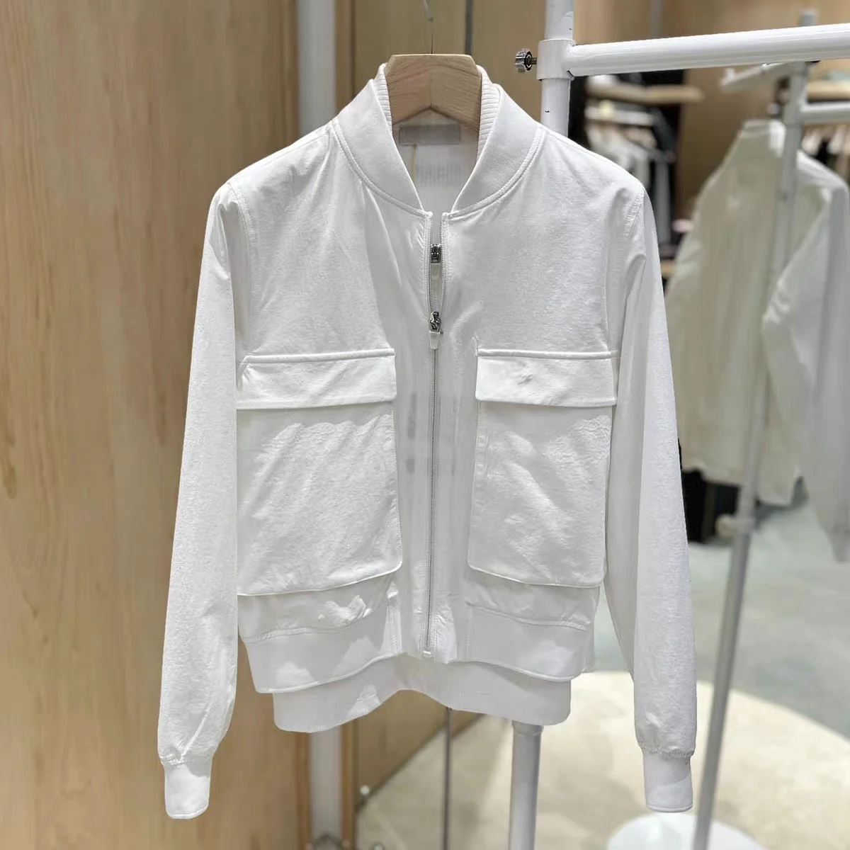 2026 Korean Women Golf Cropped Jacket Casual Sports Pocket Coat Lightweight Fashion Golf Outerwear Top