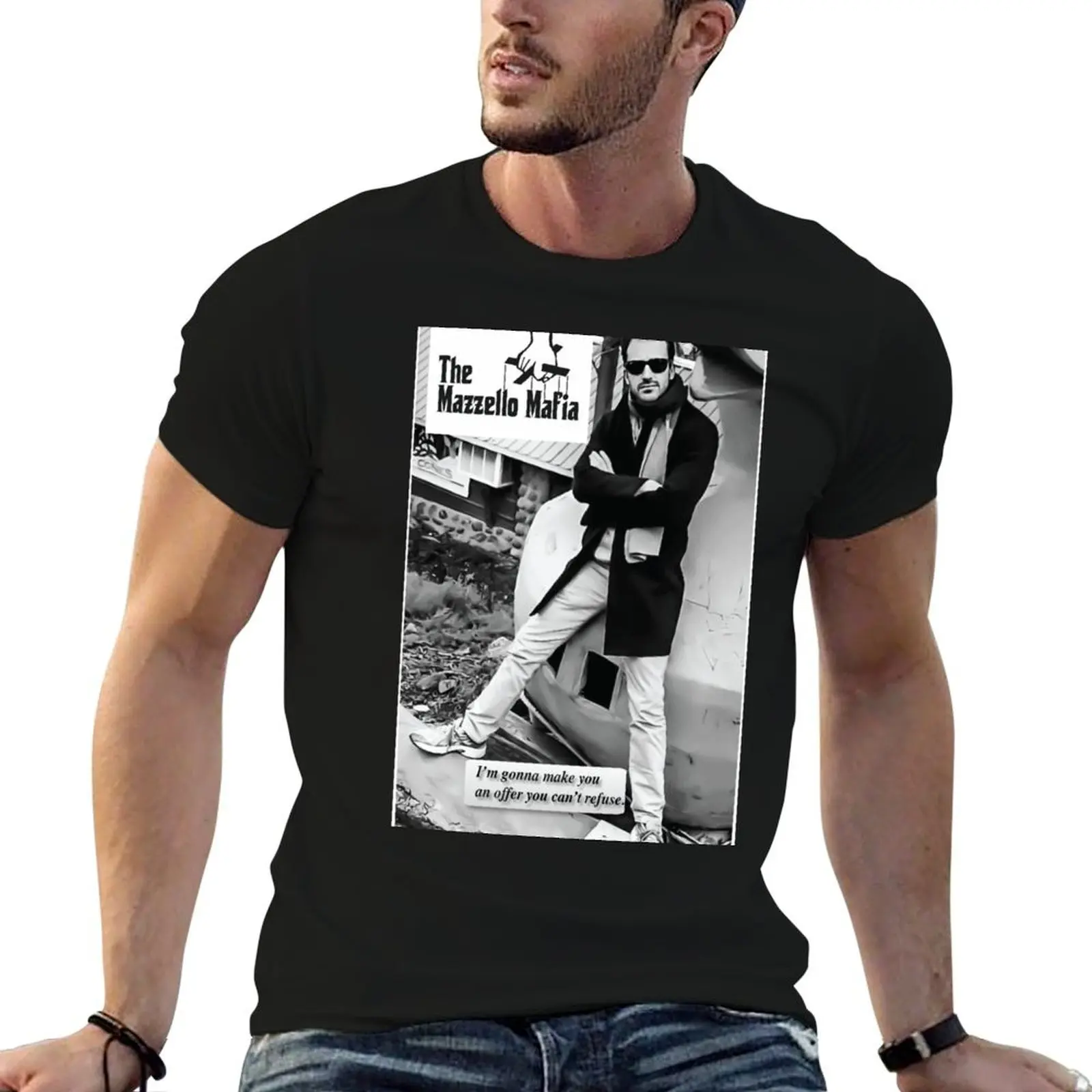 I'm gonna make you an offer you can't refuse. T-Shirt summer tops Short sleeve tee mens champion t shirts