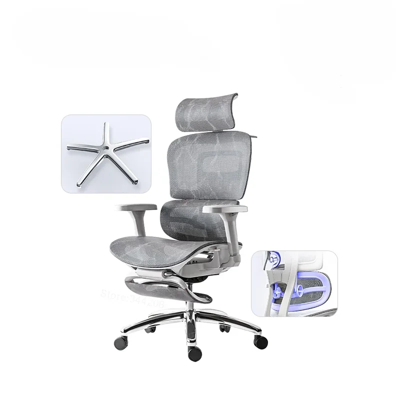 

Ergonomic Chair Computer Chair Swivel Chair Office Seat Lift Gaming 4d Alpha Separated Lumbar Breathable Mesh