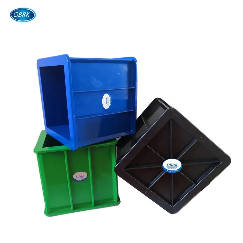 High Quality plastic mold concrete test cube mould for concrete block