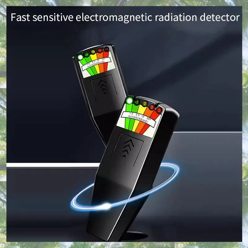 2025 Trend 1 Stück EMF METER Magnetfelddetektor K2kii Multifunktionaler Strahlungstester Schwarz