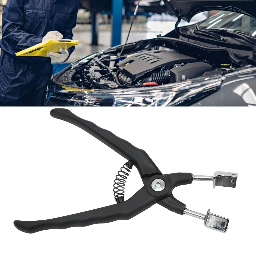 Heavy Duty Relay Puller Pliers Spring Loaded Injection Molded Handle Relay Removal Pliers Black Straight Jaw