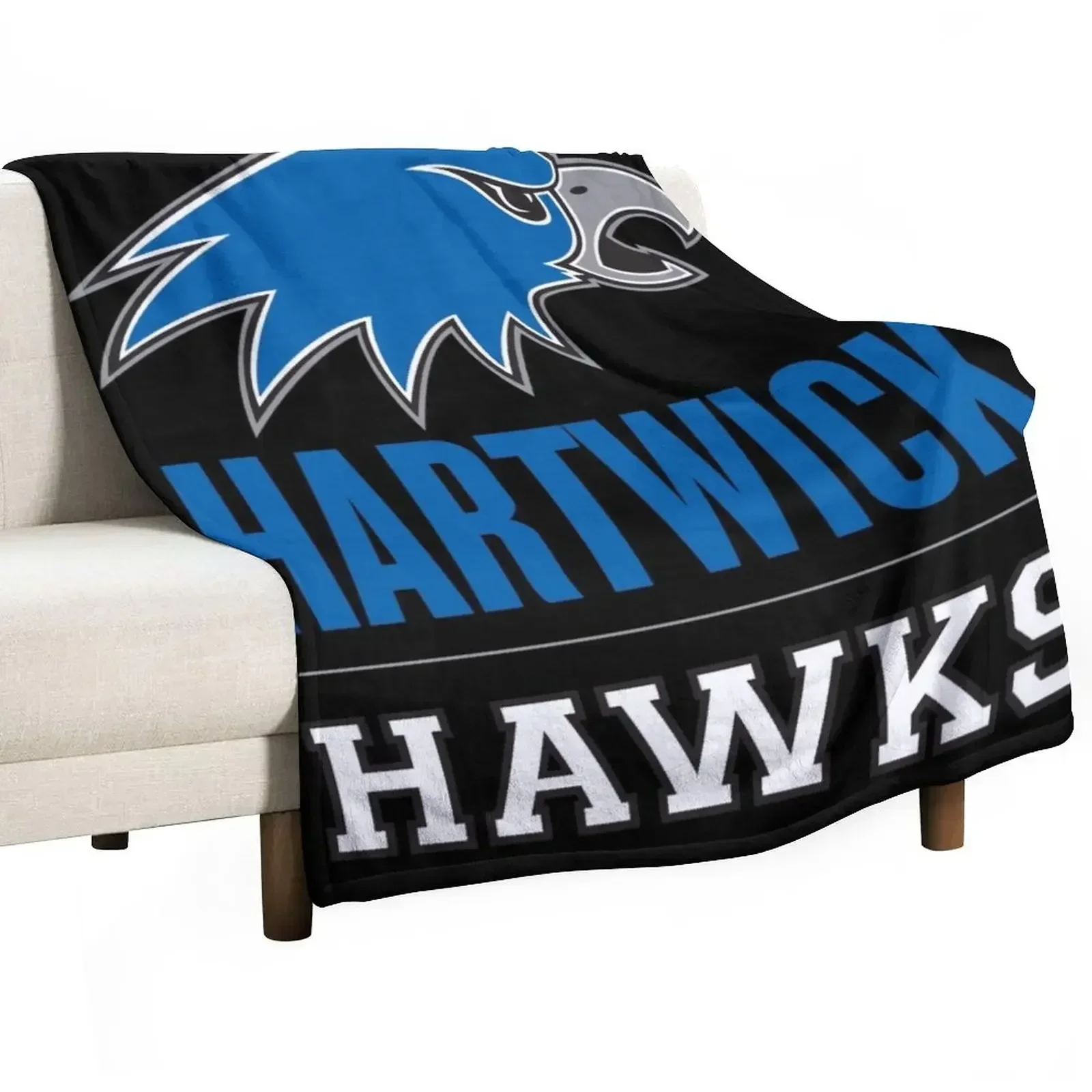 Hartwick hawks Throw Blanket for sofa Flannel Fabric Blankets