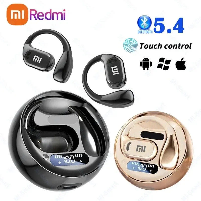 سماعات بلوتوث لاسلكية أصلية من Xiaomi M76، سماعات رياضية HIFI مزودة بخاصية إلغاء الضوضاء، ترتدي سماعات ميكروفون