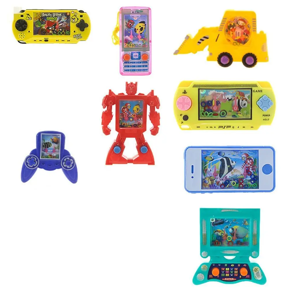 Macchina da gioco interattiva genitore-figlio con anello d'acqua, capacità di pensiero, regalo, gioco d'acqua portatile per bambini, gioco circolare classico retrò