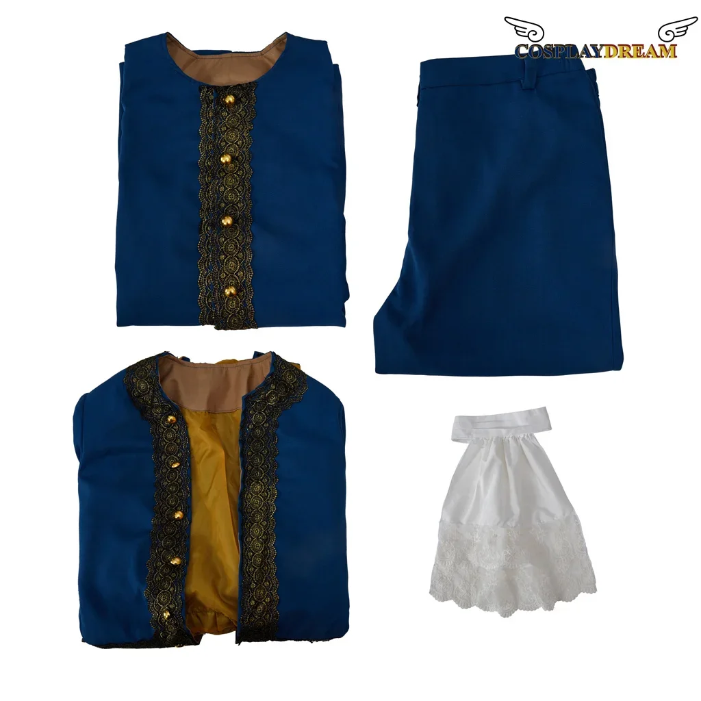 Tudor Elizabeth Cosplay Costume Noble King Prince Blue Outfits Medieval Rococo Outfit Adult Men