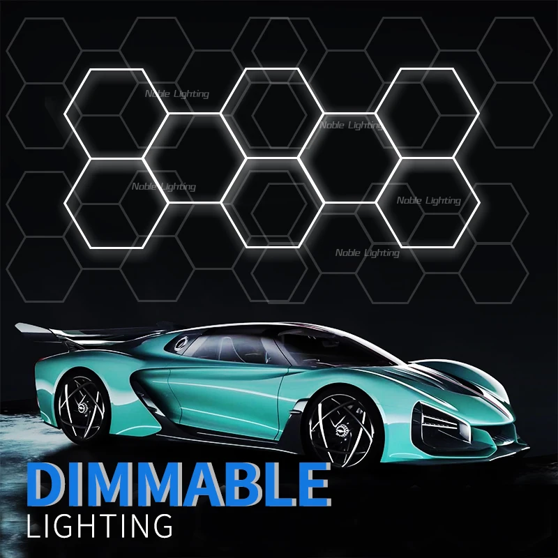 Barbershop hair salon lighting dimmable hexagon garage light 110v/220v honeycomb Led tube lighting