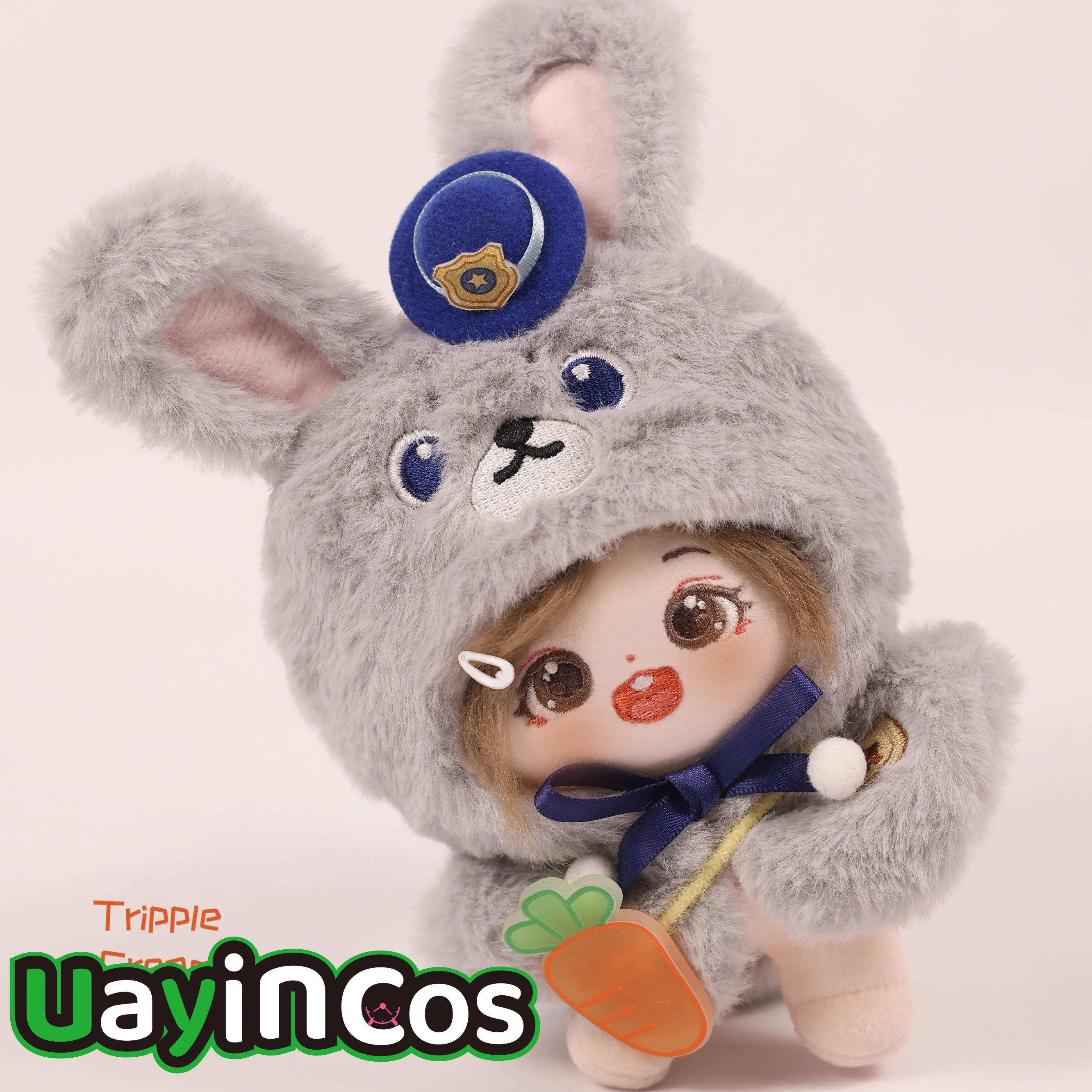 

In Stock 10cm Doll Clothes Rabbit Fox Cloak Tie Clothing Suit Stuffed Plushies Doll Accessories Anime Toy Kids Halloween Gift Co