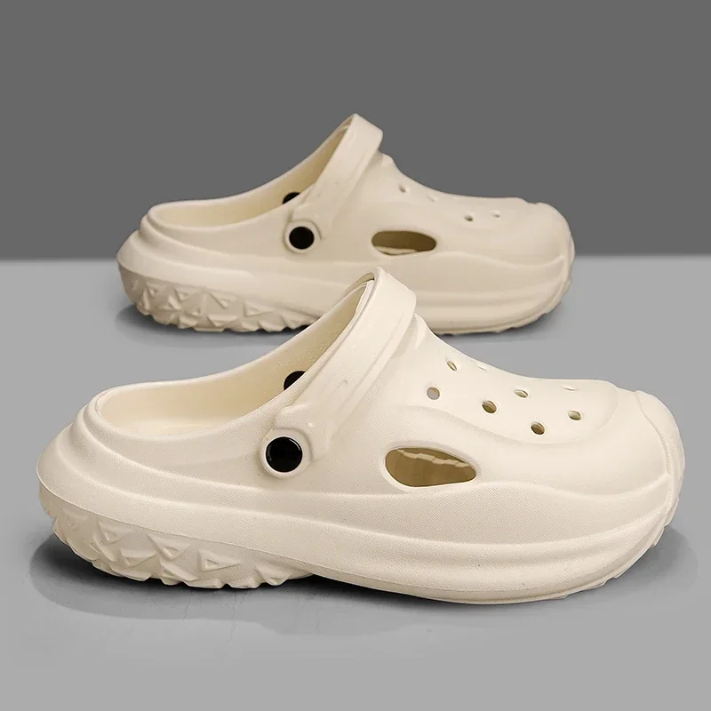 

Летние мужские сандалии, сабо, уличные садовые сабо, обувь с отверстиями, мужская повседневная обувь, обувь для воды, удобные домашние мягкие тапочки