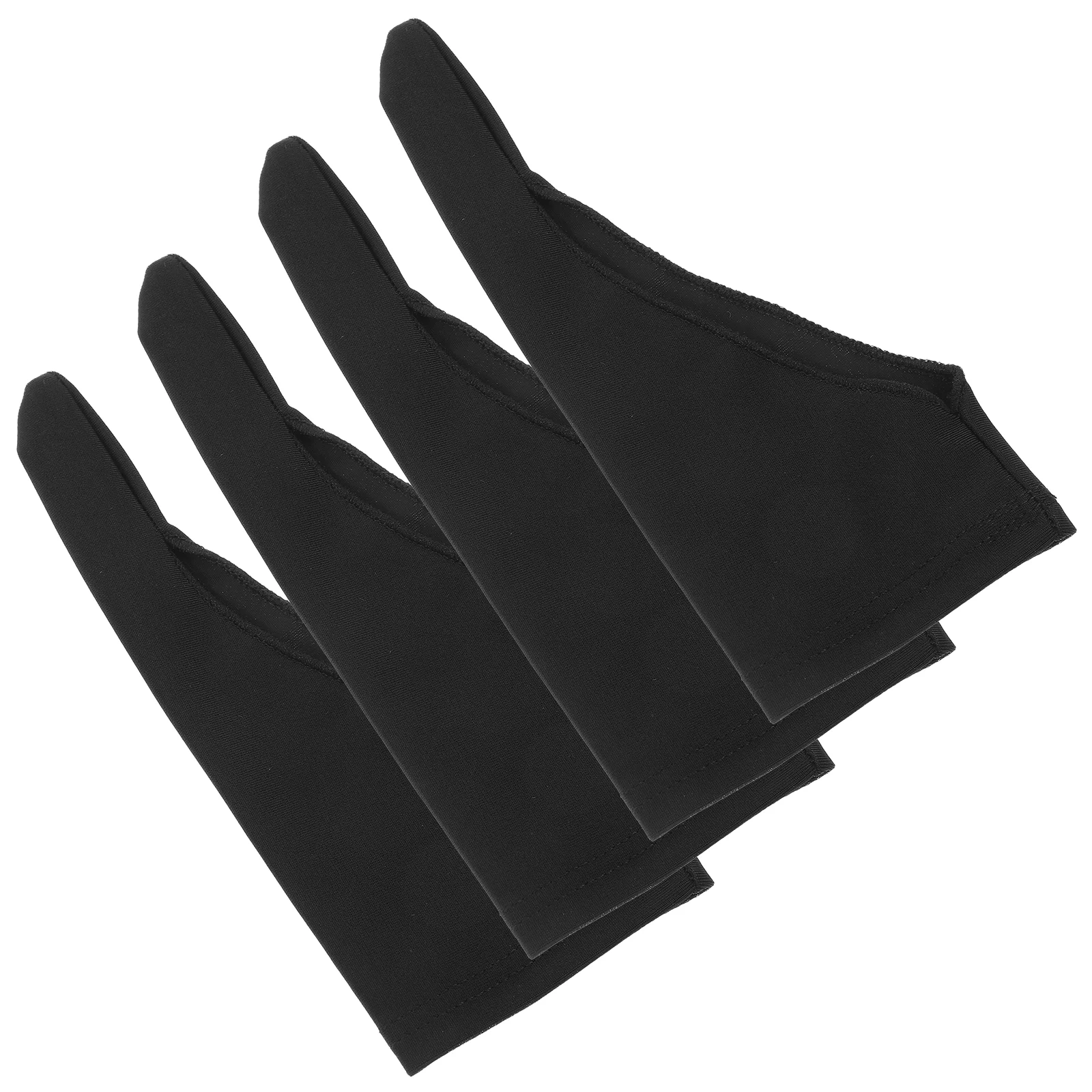 4 Pcs Anti-sweat Finger Cots Gloves for Nail Biting Prevention Personality Thumb Guard Cloth Painting Stop