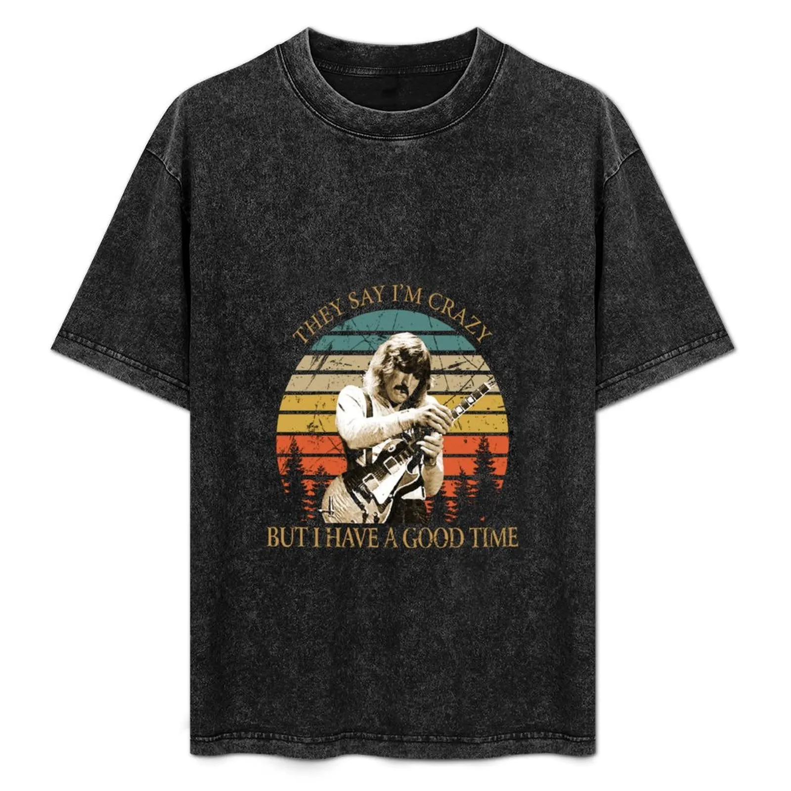 

Retro Vintage they say i'm crazy Joe Walsh Slim Fit T-Shirt tshirts personalised korean fashion clothes for men