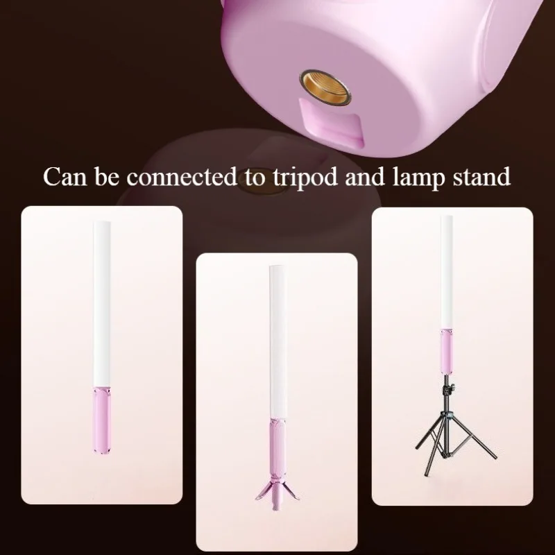 أنبوب إضاءة فيديو LED محمول باليد RGB مصباح عصا CRI 95+ ألوان كاملة للتصوير الفوتوغرافي لـ Tiktok، Youtube، Vlog