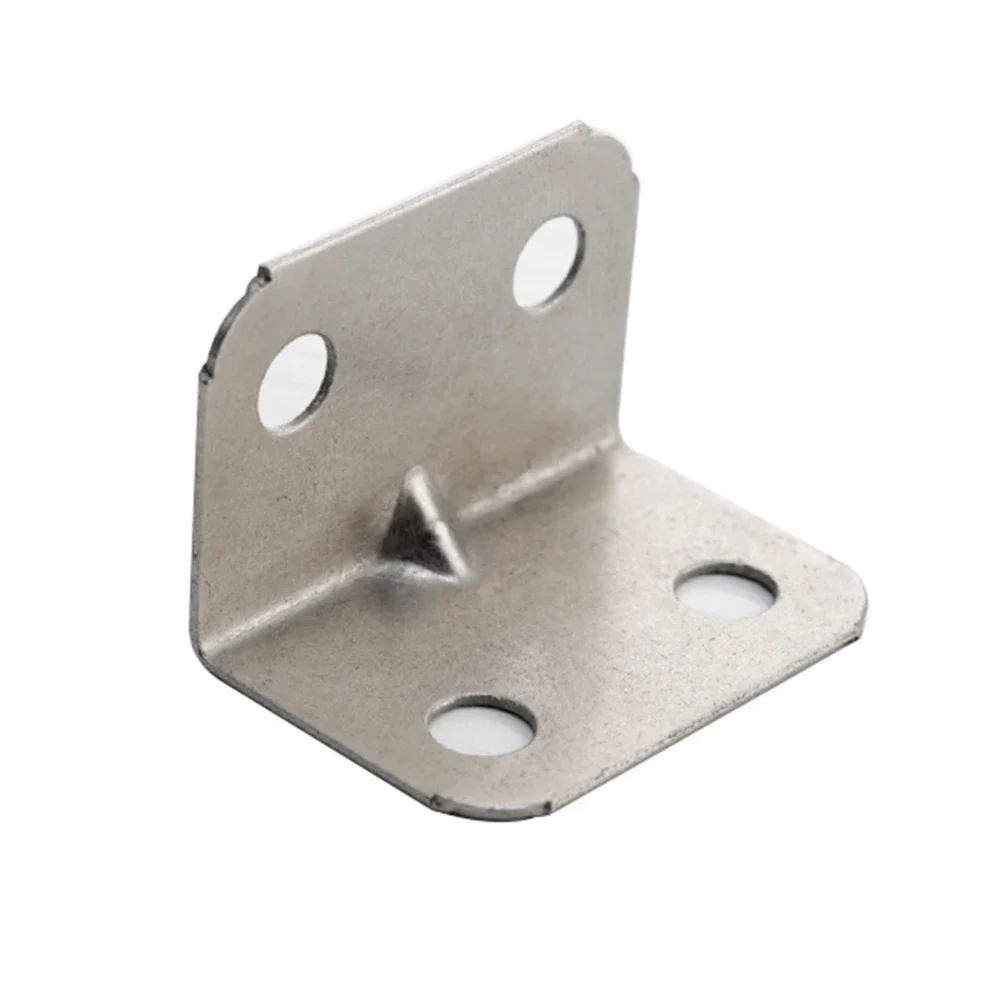 10Pcs Straight Corner Code Furniture Nickel Iron L Angle Code Hardware Right Angle Coat Cabinet 90° Right Angle Code 30x20mm