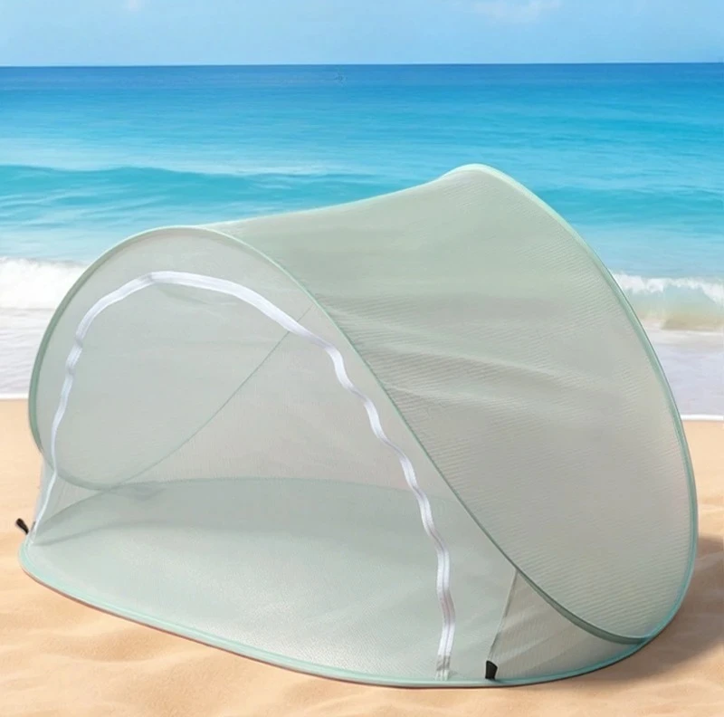 One Touch Quick Open Sun Tent for Beach Anti Insect Mesh Waterproof Foldable Large Shelter  Outdoor Camping
