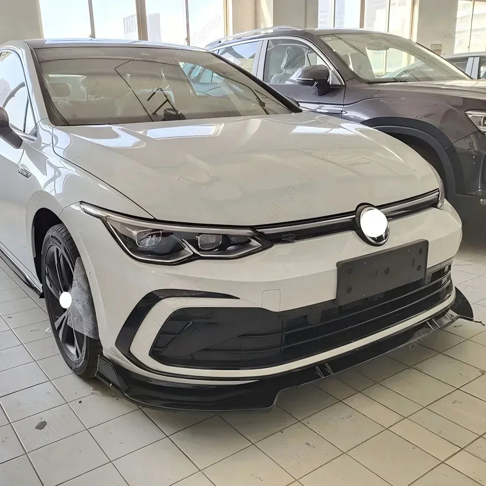 

Накладка-спойлер на передний бампер, диффузор, дефлектор, канард для VW Golf 8 MK8 R-Line PRO 2020-2023, ABS, тюнинг-комплект кузова