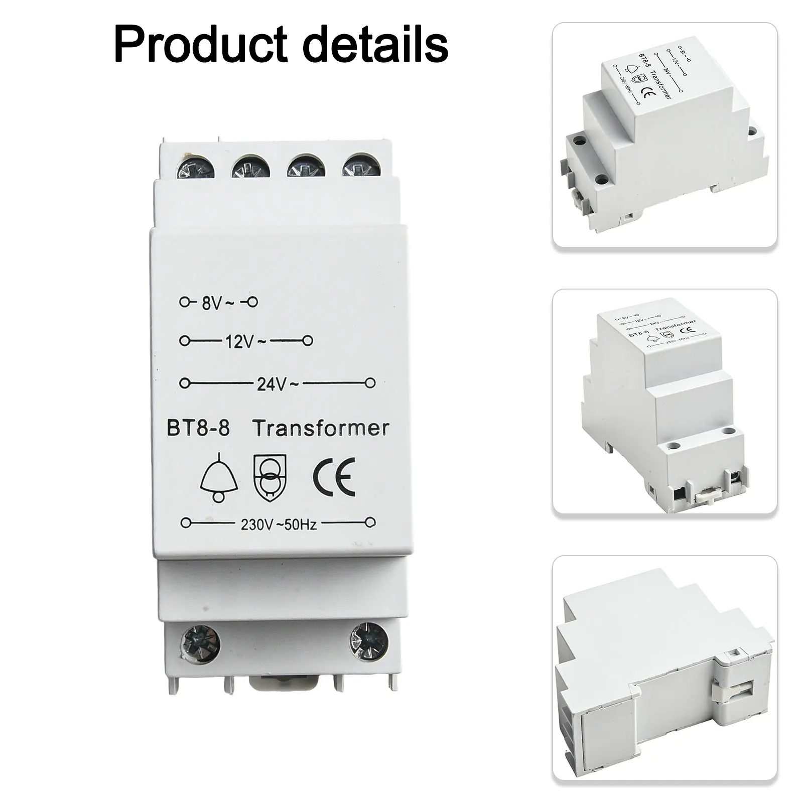 Efficient Energy Use with the BT88 Transformer's Standard Input Voltage of 230 V and Output Options (8/12/24 V)