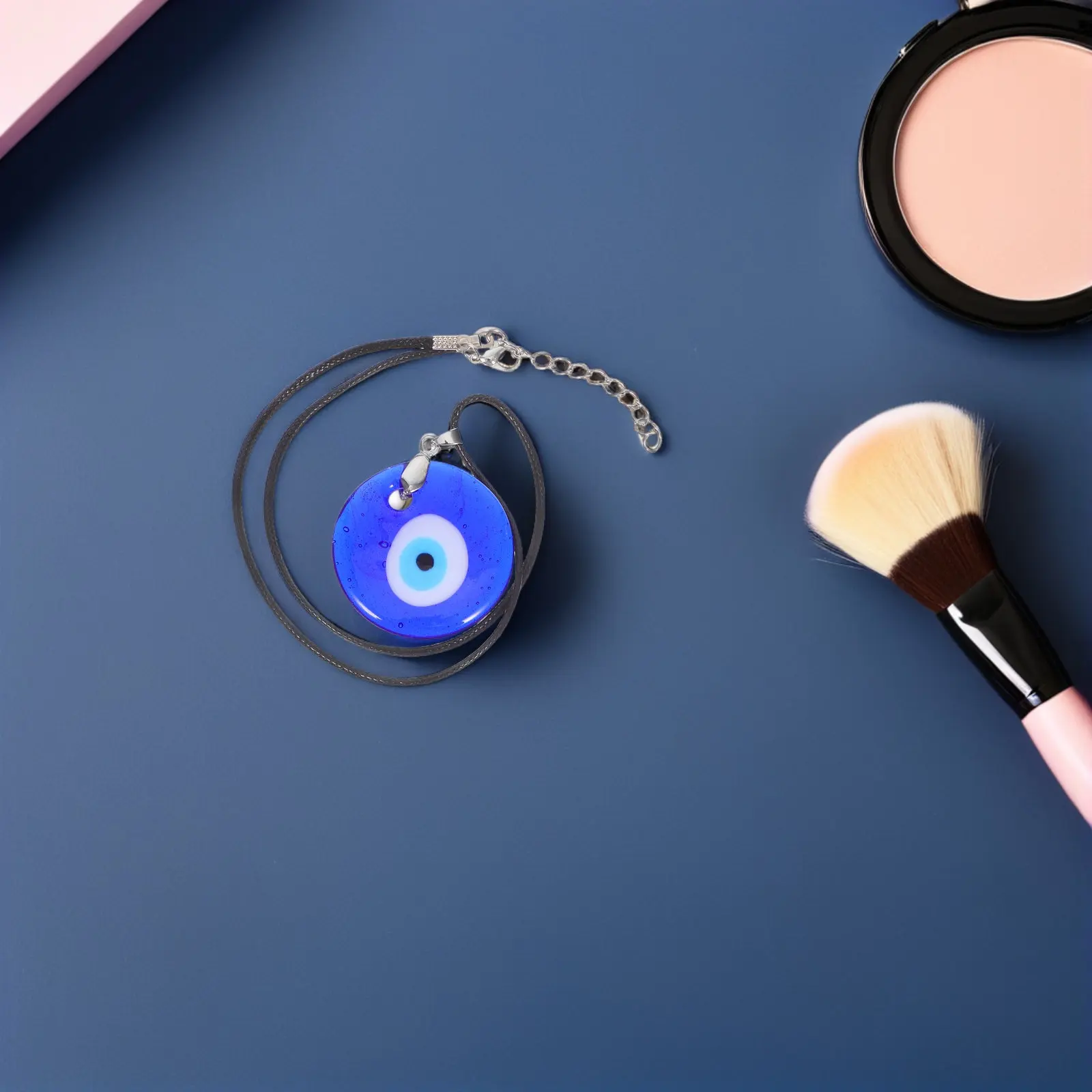 4Pcs Blue Eye Evil Eye Necklace Glass Pendant Protection Jewelry Charming Gift for Women Men Jewel Pendant Necklace