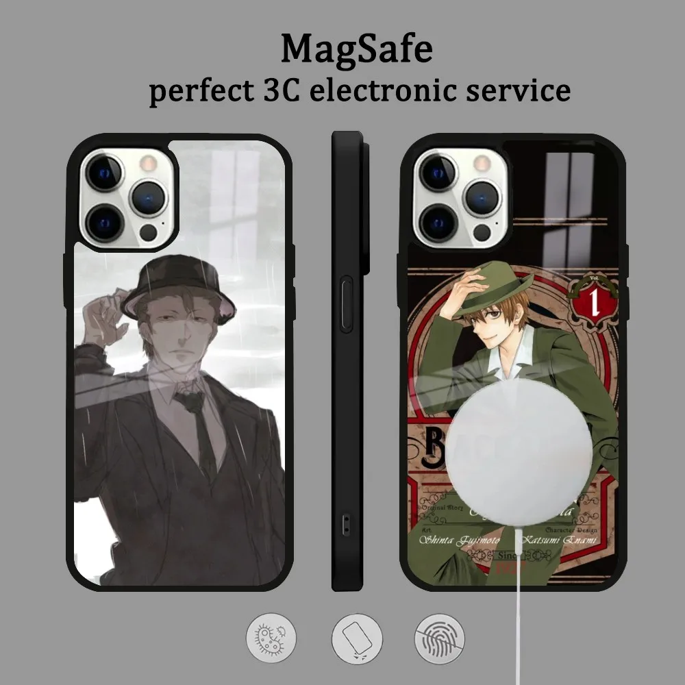

Anime Manga B-Baccano! Phone Case For IPhone 16 15 14 13 12 11 Pro Max Plus Mini Magsafe Mirror Wireless Magnetic Cover