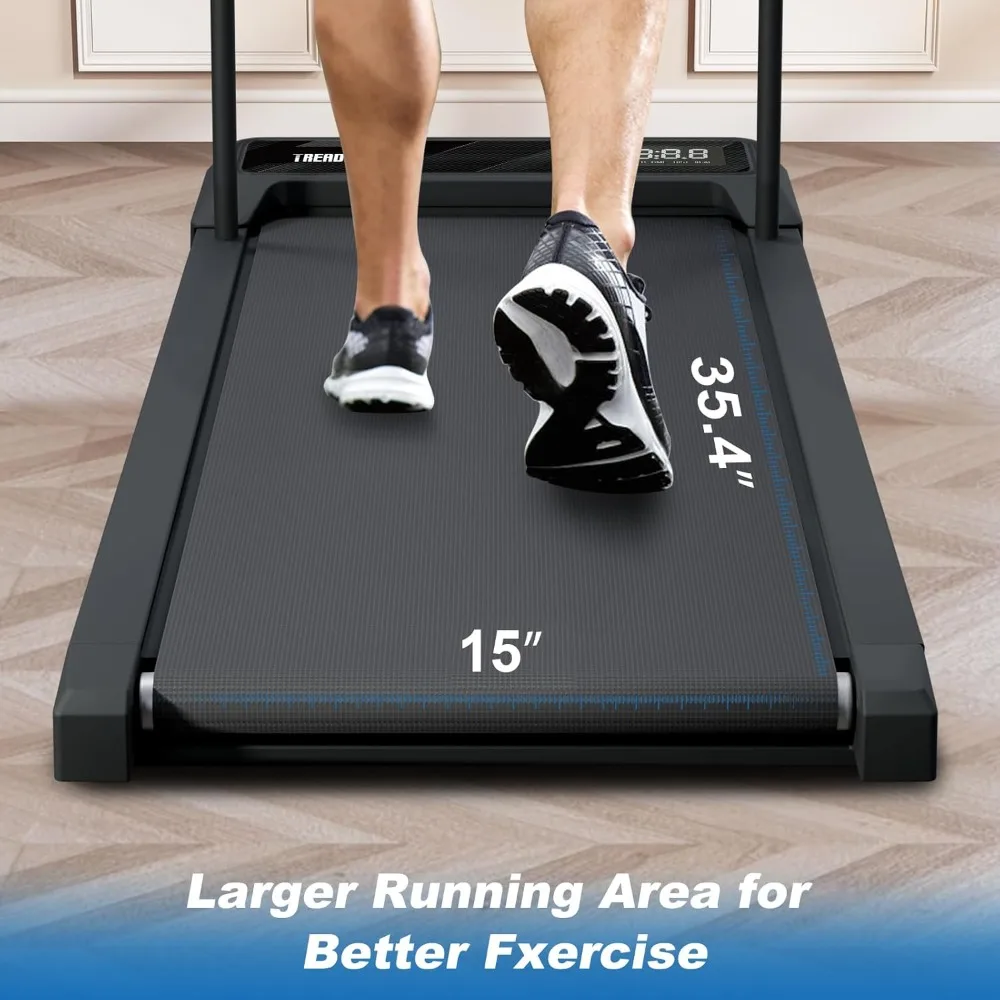 جهاز مشي محمول بقوة 2.5 حصان تحت المكتب مع مقابض يدوية وميل 10% قابل للتعديل للمشي والتمرين