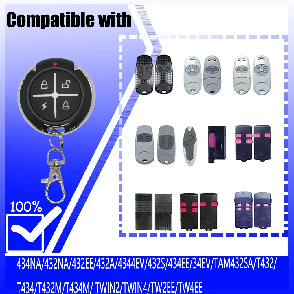 433.92MHz Garage Remote Control Door 100% replication Compatible remote control  34NA/ 432NA/ 432EE/ 432A/ 434A/ 432EV