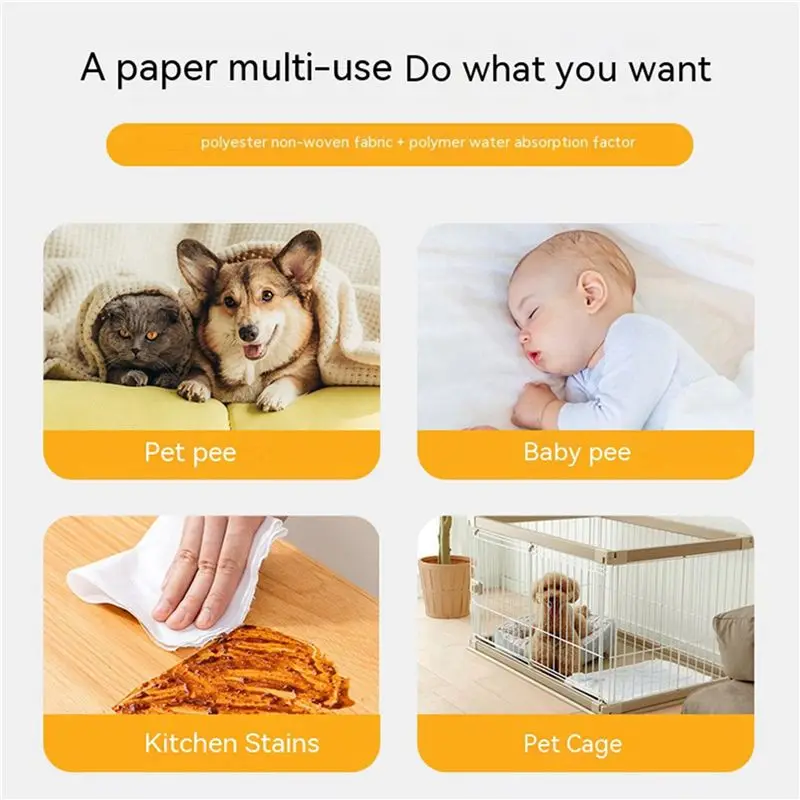 A36T-100X Pet Disposable Pee Paper Dog Pee Pad Suction Diaper Diaper Deodorization Pet Cat Training Toilet Supplies 25X30cm - view 2