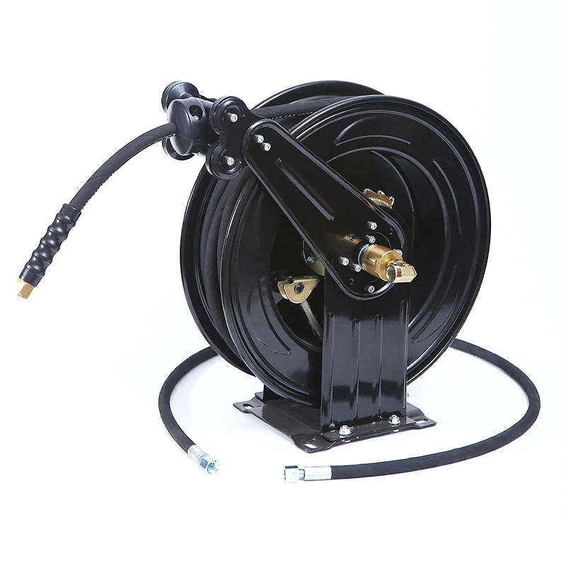 High Pressure Washer Hose Reel for Water/Air/Oil, 3/8