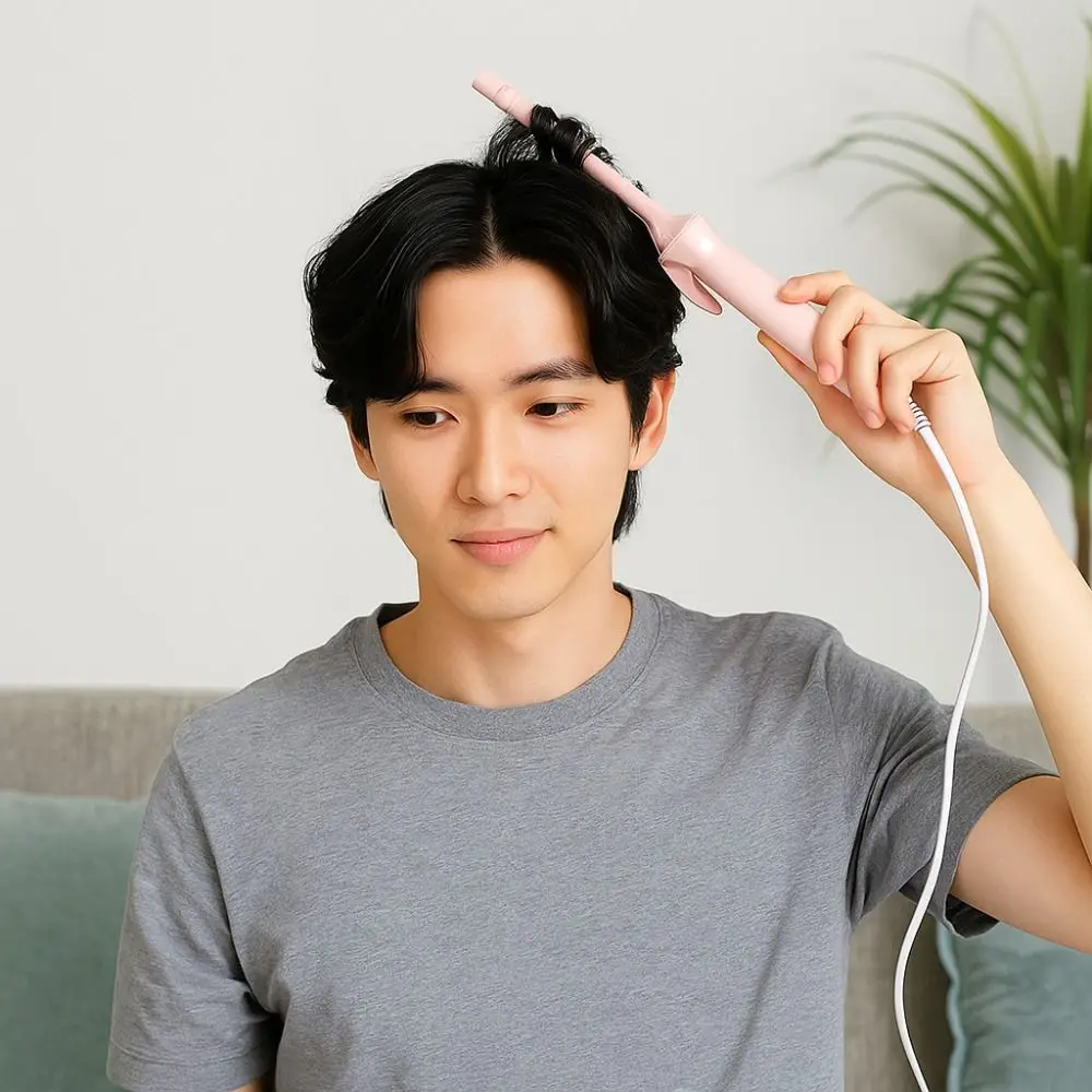 طلاء السيراميك 9 مللي متر مموج الشعر التدفئة السريعة درجة حرارة ثابتة عصا تجعيد صغيرة المنزلية مموج الشعر الكهربائية صالون