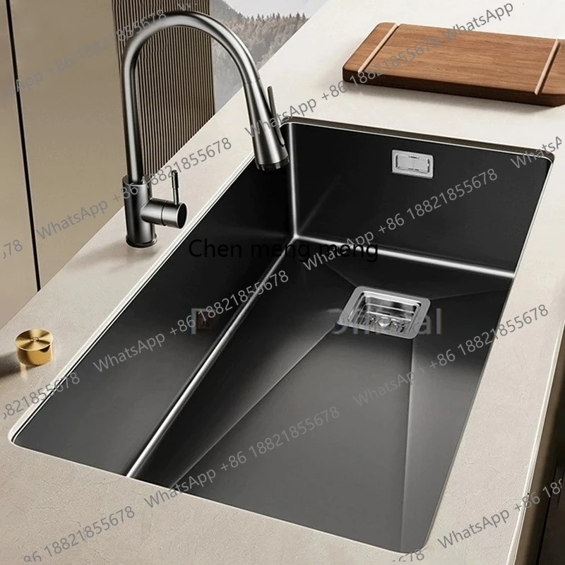 

304 Stainless Steel Kitchen Sink Single Bowl Thickened Material Undermount Basin Vegatable Workstation With Drain Accessories