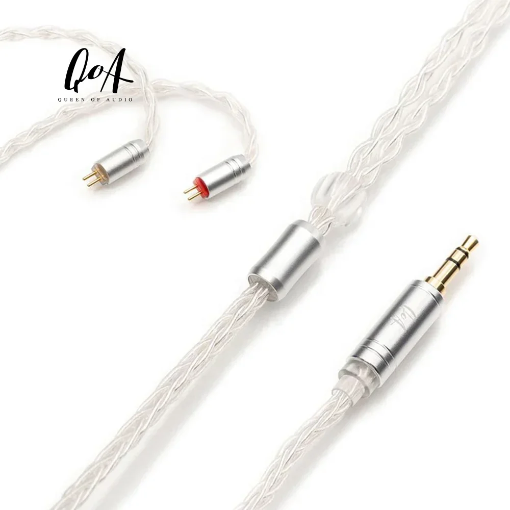 QoA مخصص المزدوج سائق سماعات السلكية 3.5 مللي متر الألعاب في الأذن سماعات Iem Hifi سماعات السلكية في الأذن سماعات لا هيئة التصنيع العسكري