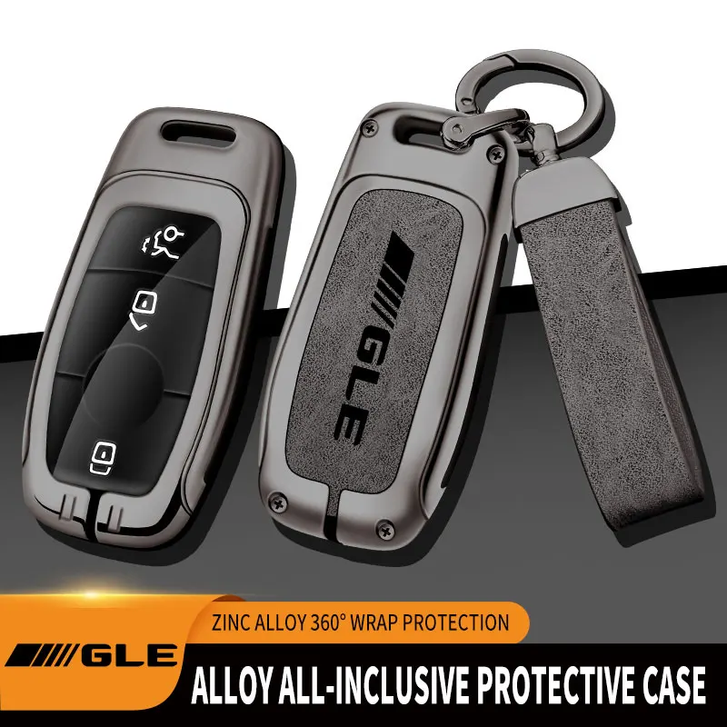 Zinc Alloy Car Key Case For Mercedes Benz GLE450 GLE350 GLC320 GLC400 Remote Control Protector For Mercedes Benz GLE Key Cover