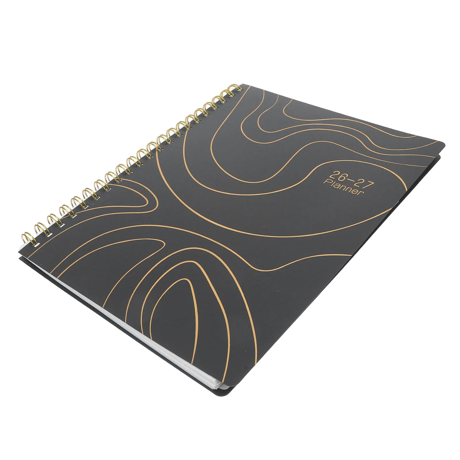 

Daily Planner Notebook A4 2026 Twin-Wire Binding Stain-Resistant Monthly Planner Calendar Productivity Time