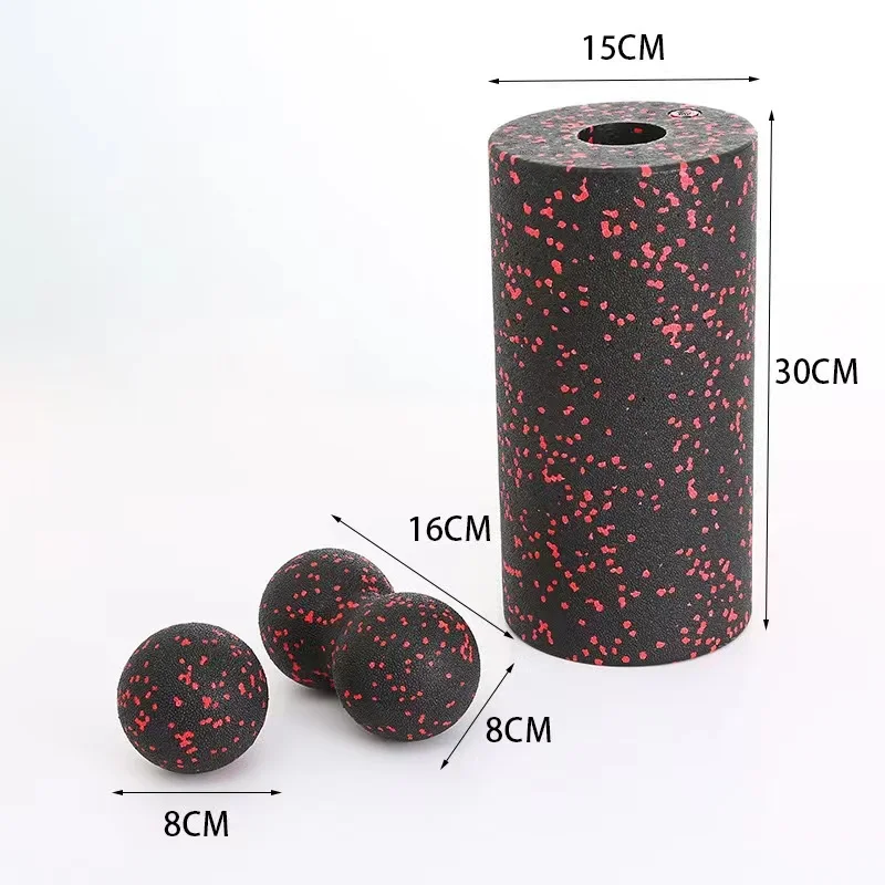 30/45CM Yoga Foam Roller Kit High Density EPP Peanut Massage Ball set Pilates Body Exercises Gym Self-Myofascial Treatment Tool