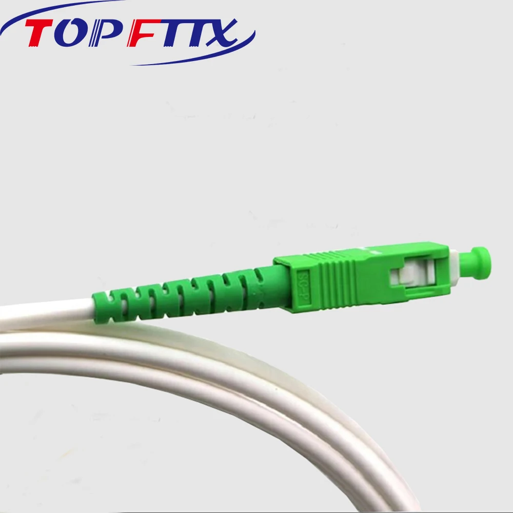 Imagem -02 - Single Mode Fibra Óptica Patch Cord Jumper Cabo para Ftth Dobra Sensível G657a2 1m sc Apc 30 Milímetros de Diâmetro Atacado 50 Pcs