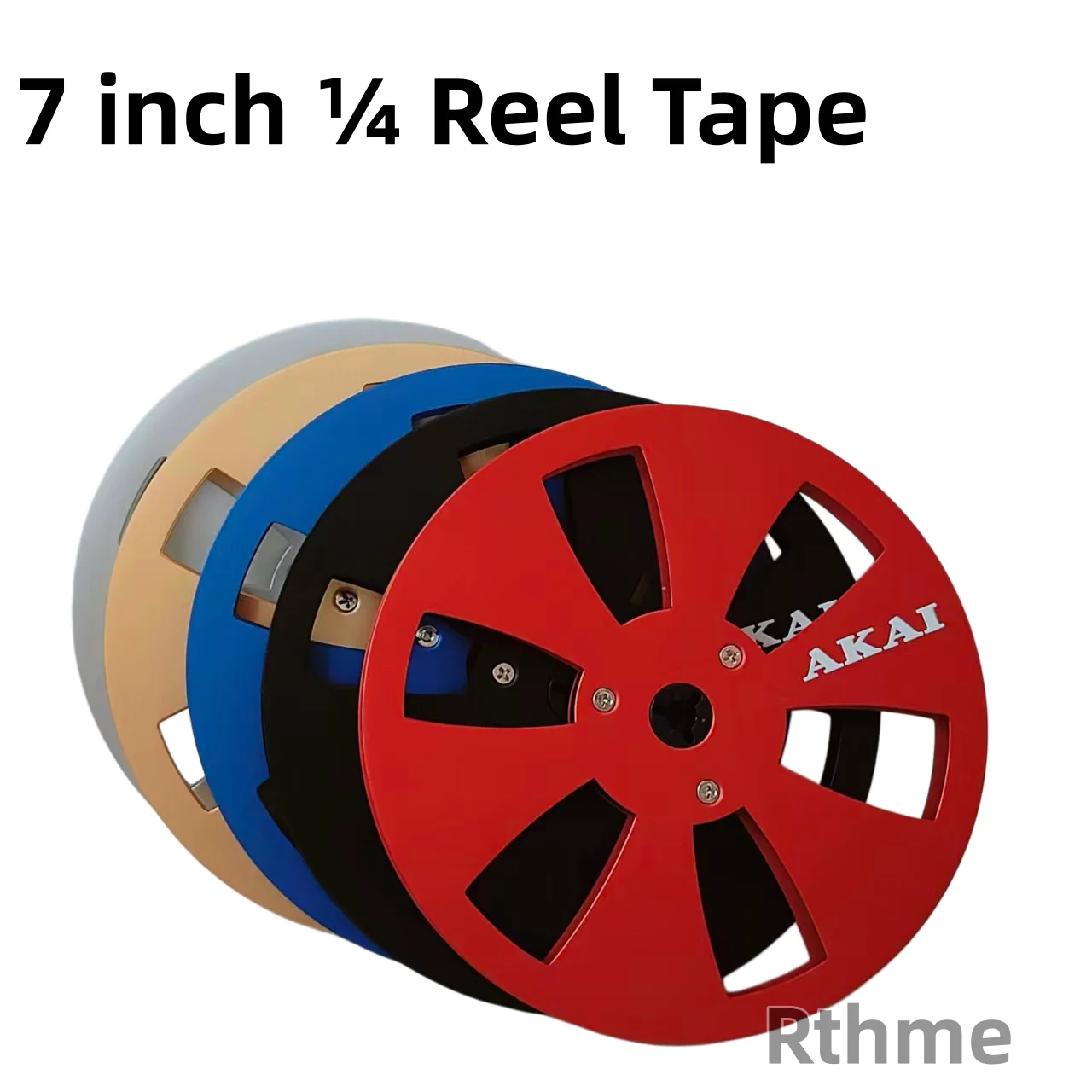 Carrete de cinta vacío de 7 "X ¼" pulgadas, accesorio de grabadoras de cubo Nab, piezas de máquina de apertura de disco de aluminio vacío