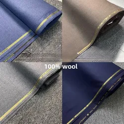 1/1.5/3.5 Meters High-end Worsted All-wool Suit Fabrics Thickened Flannel Suit Fabric By The Meter Autumn Winter Pants Fabric