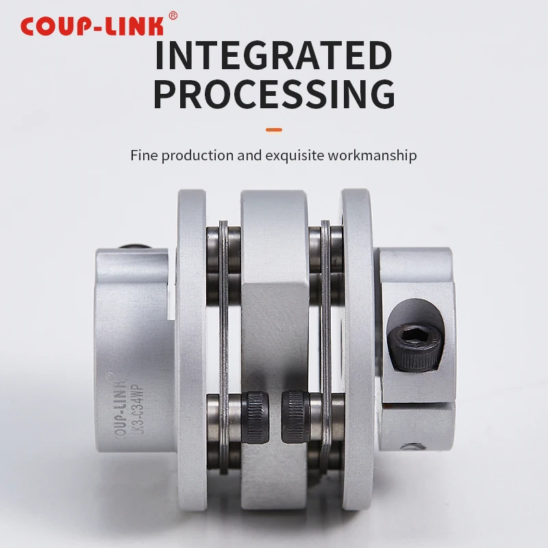 Accouplement à arbre flexible à disque métallique, fabrication personnalisée, simple, double, diaphragme, serrage par étape