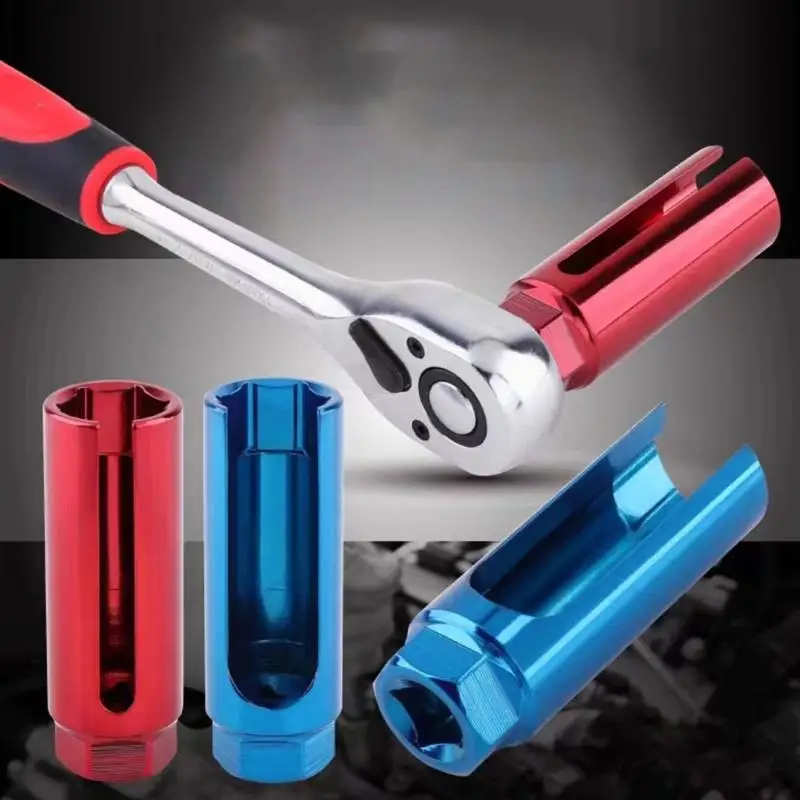 

652F Professional Oxygen Sensors Socket Wrench In Multiple Size For Tight Space ApplicationsErgonomic Design Repair Tool