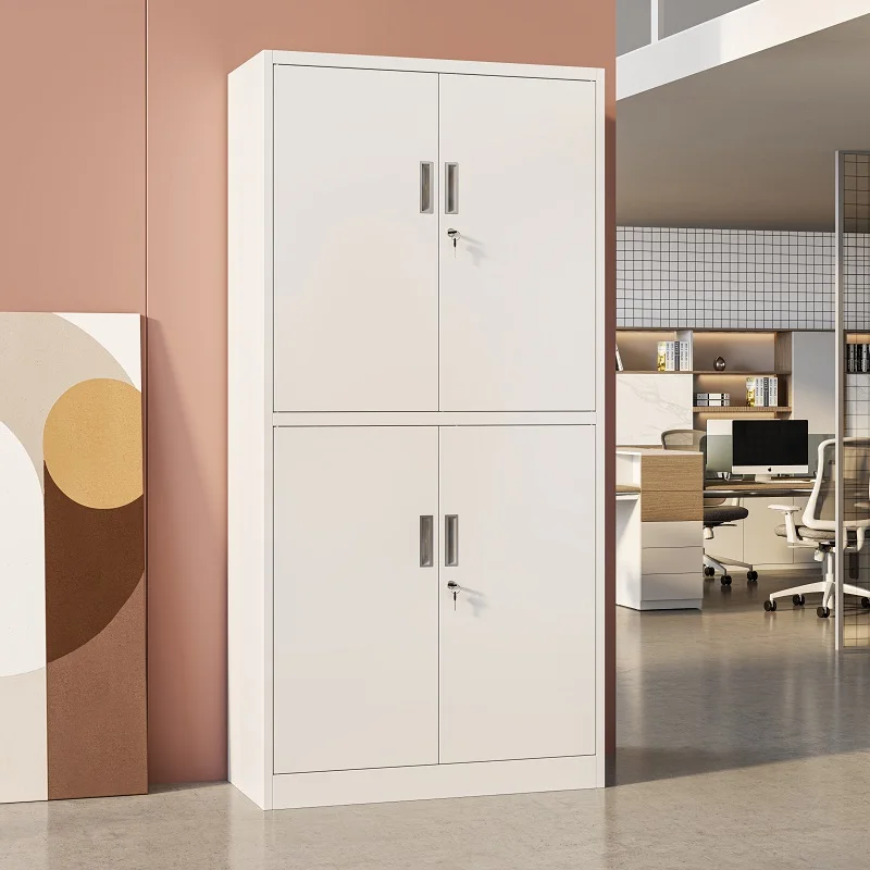 bnAdjustable Steel Modern Filing Cabinet with Key Lock for Home Office School or Commercial Use%