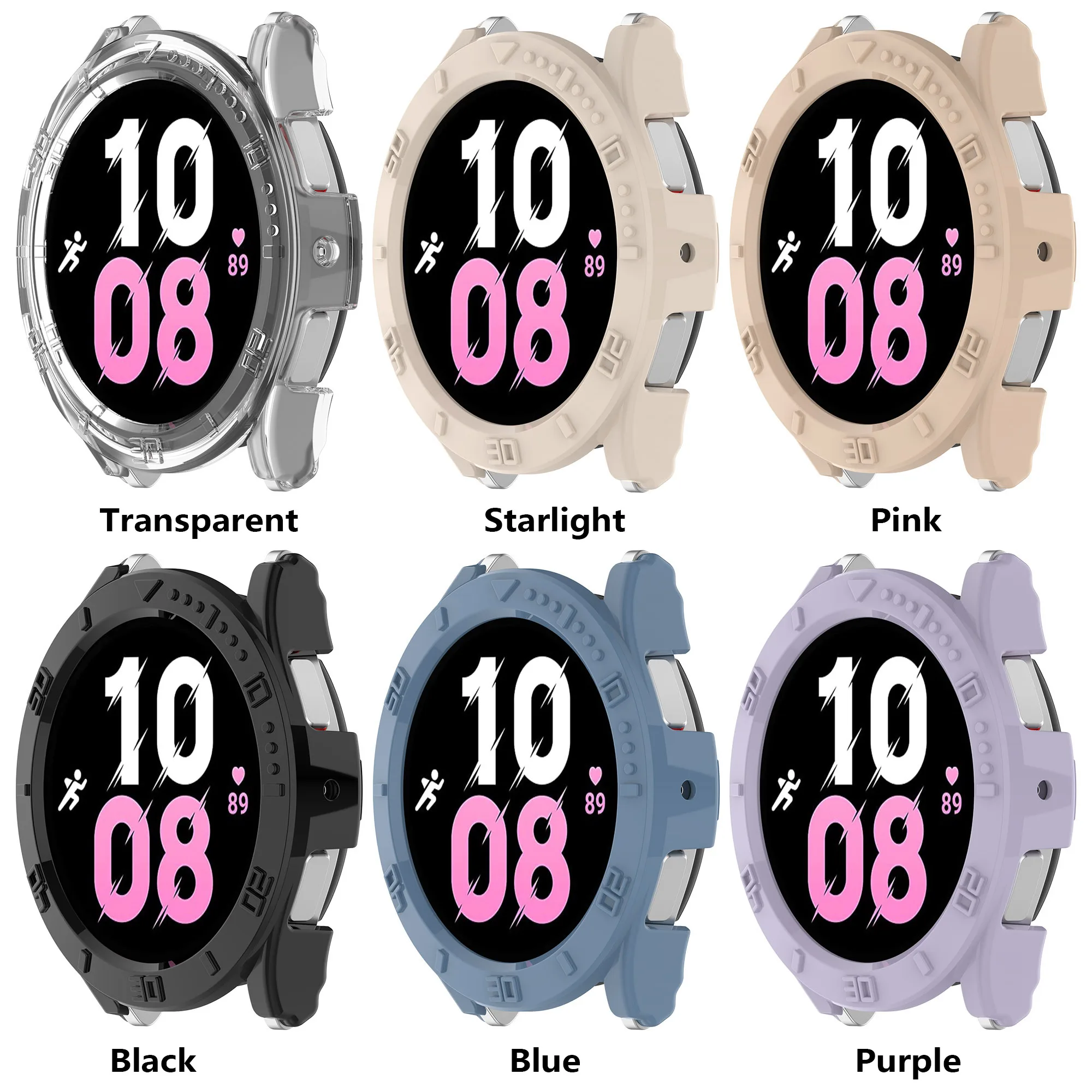 Cover for Samsung Galaxy Watch 4 5 44mm 40mm Case Accessories Protector Digit Scale TPU Shell for Galaxy Watch 5 Pro 45mm Bumper