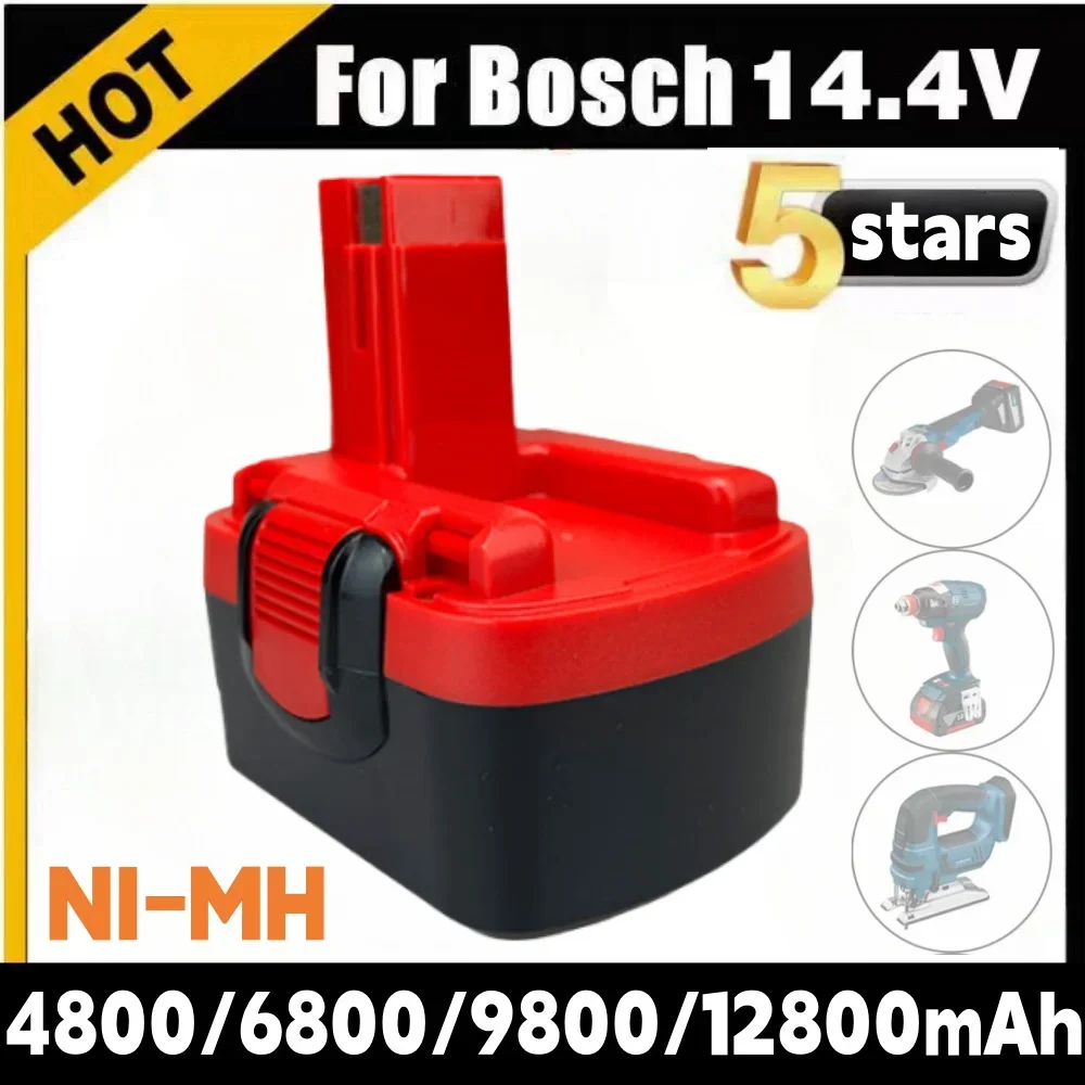 

for Bosch 14.4V 4800MAH 6800MAH 9800MAH 12800MAH Ni-MH Battery D70745 2607335273 BAT038 BAT140 BAT040 BAT041 BAT159