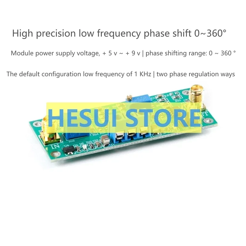 MCP41010 Adjustable Phase Shifter Circuit module Precision program-controlled Phase shifter amplifier 0-360 degrees adjustable