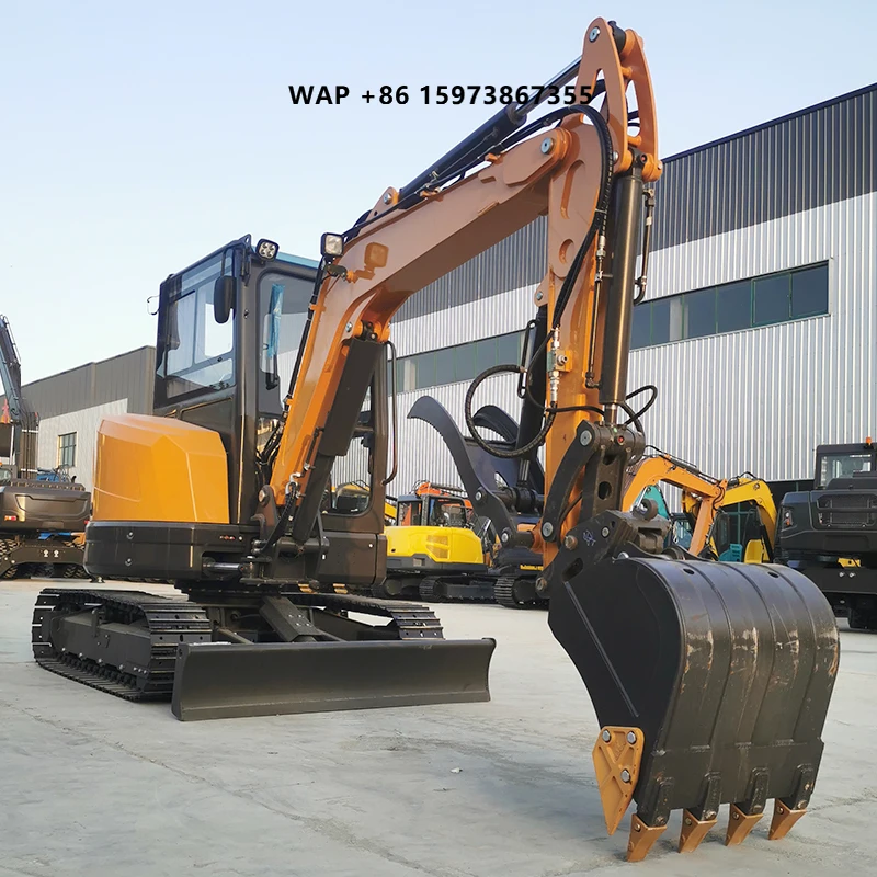 Cheap Price 3.5 Ton 4 Ton Crawler Excavator Attachments EPA Certified Factory Direct Supply JIAHE Japan Engine Gear Pump Sale