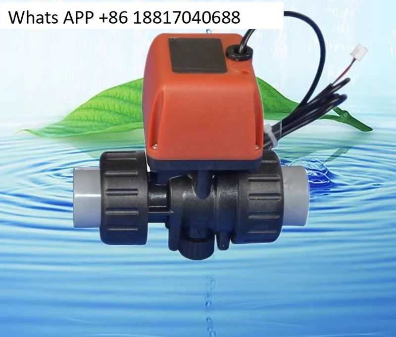 

Маленький электрический шаровой кран из ПВХ, сброс отключения питания, нормально закрытый, сменный соленоид 12 В, 24 В, 6 точек, DN20