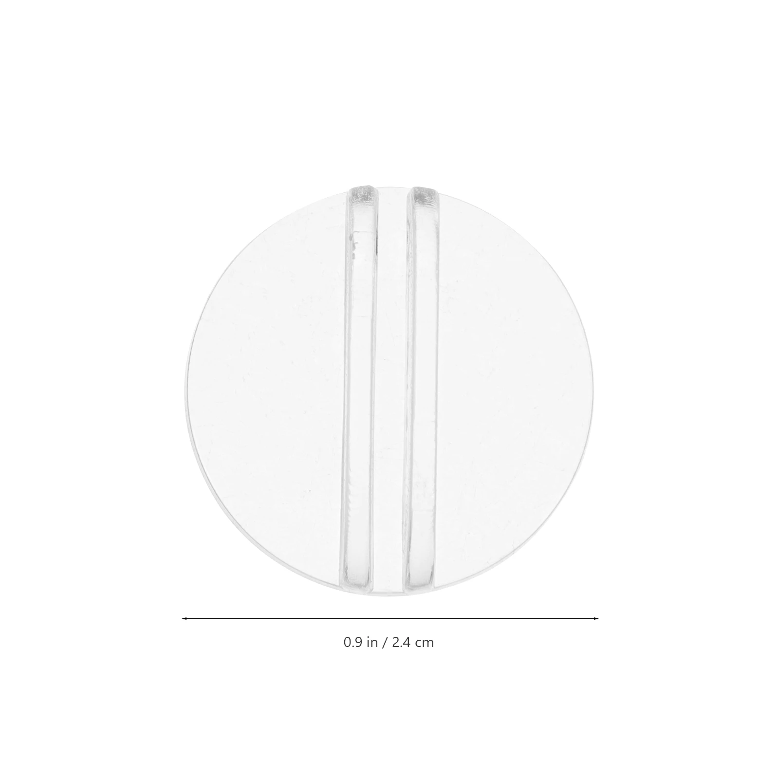 50 Pcs Board Game Round Card Holder Transparent Plastic Clear Name Display Stands