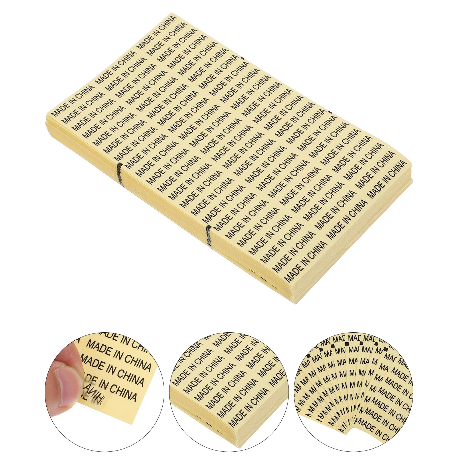 4000 Pcs Made in China Sticker Self Adhesive Stickers Labels Origin Country Package Imported Waterproof