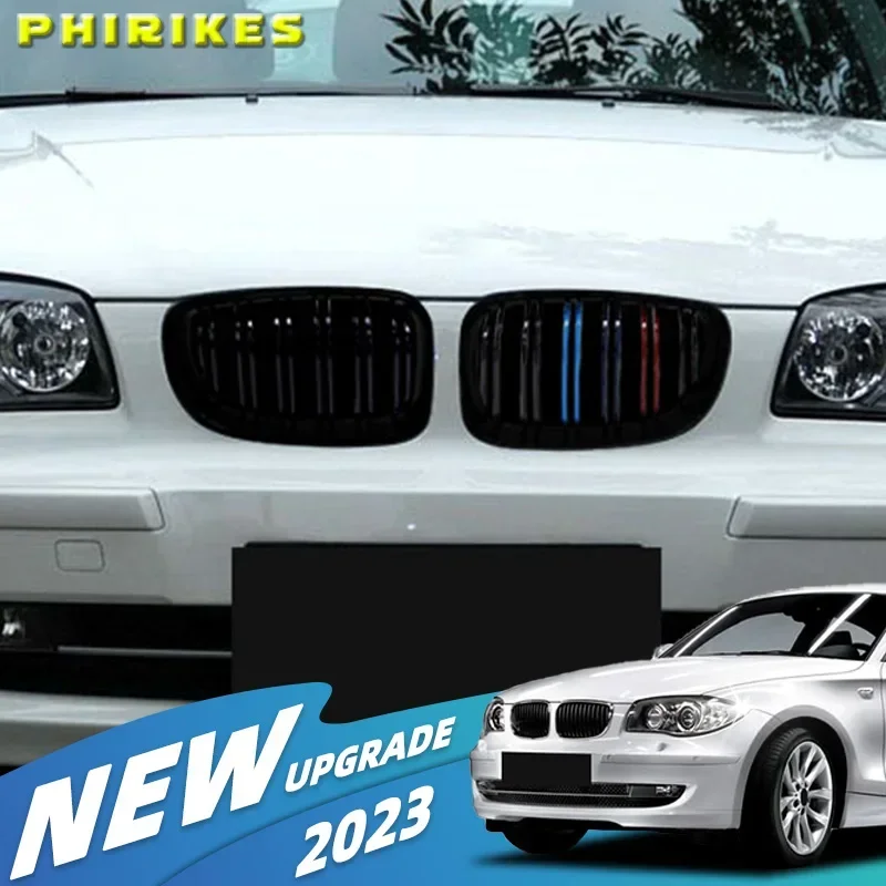 

For BMW E81 E87 E82 E88 128I 130I 135I A Pair Car Front Bumper Kidney Grille Grill Diamond Meteor Style