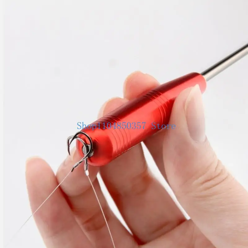 5asd 2 قطعة مزيل خطاف الصيد خطاف الصيد مجموعة أدوات الإزالة السريعة مع أنبوب تخزين #4