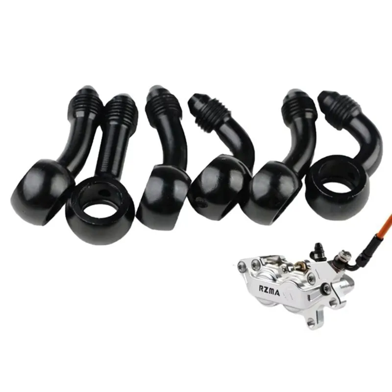 Universal M10 AN3 Aluminum Alloy Hydraulic Reinforced Brake Clutch Oil Hose Line Pipe Banjo Fitting For Motorcycle ATV Dirt Bike