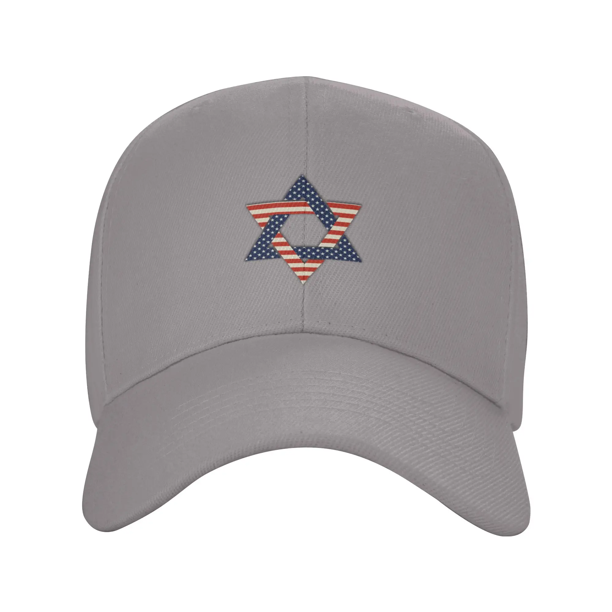 Hot Sale Star of David and American Flag   Jewish Patriotic Gift Baseball Cap  Aesthetic Caps Women  Beach Vacation Caps Women