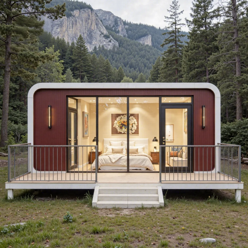 Bestselling Modern Modular Portable Apple Cabin Container House Finished Multi-scene Prefab Building